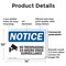 Signmission No Trespassing 24-Hour Video OSHA Notice Sign, Plastic, 14in W x 10in L, 2PK OS-2PACK-NS-P-1014-L-14904 - alternate 2